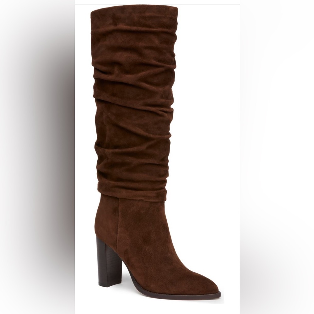 Paige chocolate suede Shiloh Slouch Boot size 7 brand new with tags
